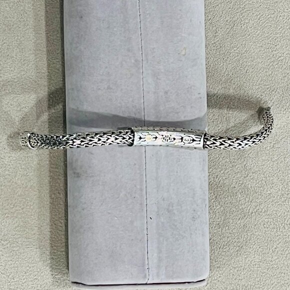 John Hardy Gold and Silver Palu ID Bracelet - Picture 3 of 6